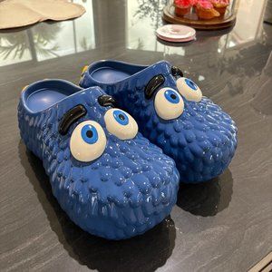 KERWIN FROST X MCDONALDS "FRY GUY" COBALT BLUE CLOGS SIZE 12 US
